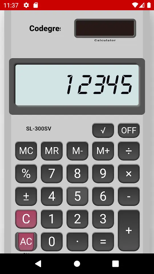 Analog Calculator screenshot 1
