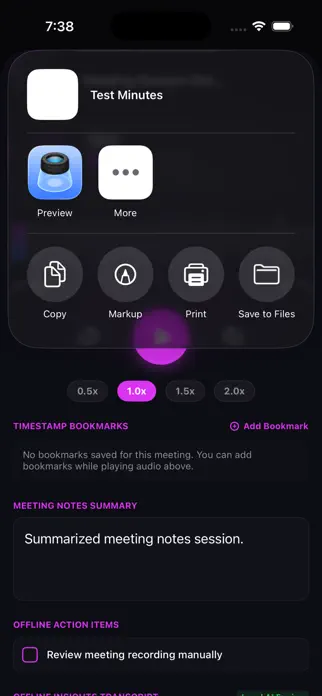 AudioRecorder + Meeting Notes screenshot 3