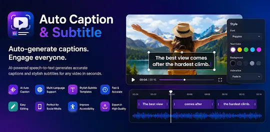 Auto Caption and Subtitle screenshot 1