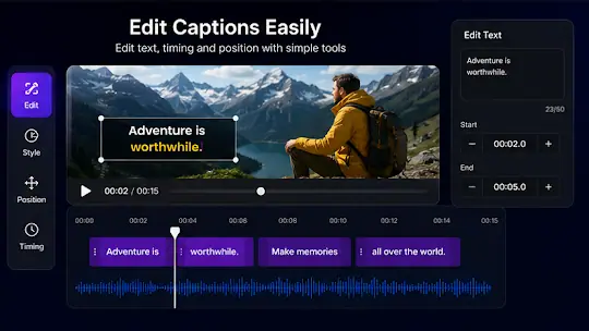 Auto Caption and Subtitle screenshot 2