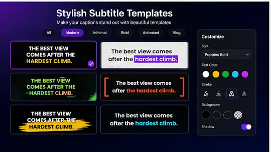 Auto Caption and Subtitle screenshot 3