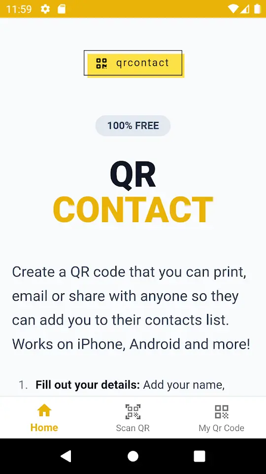 QR Contact Saver screenshot 3