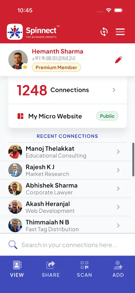Spinnect™ Business networking screenshot 2