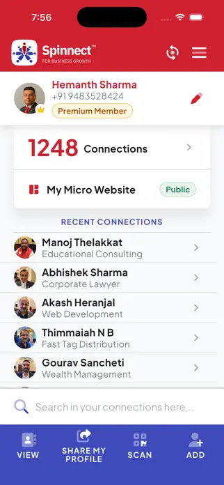 Spinnect™ Business Networking screenshot 2