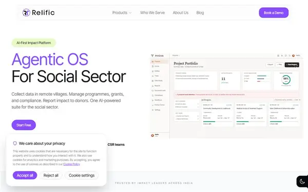 Relific – CSR & Social Impact Platform